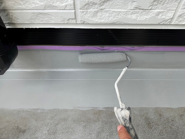 ベランダトップコート塗布